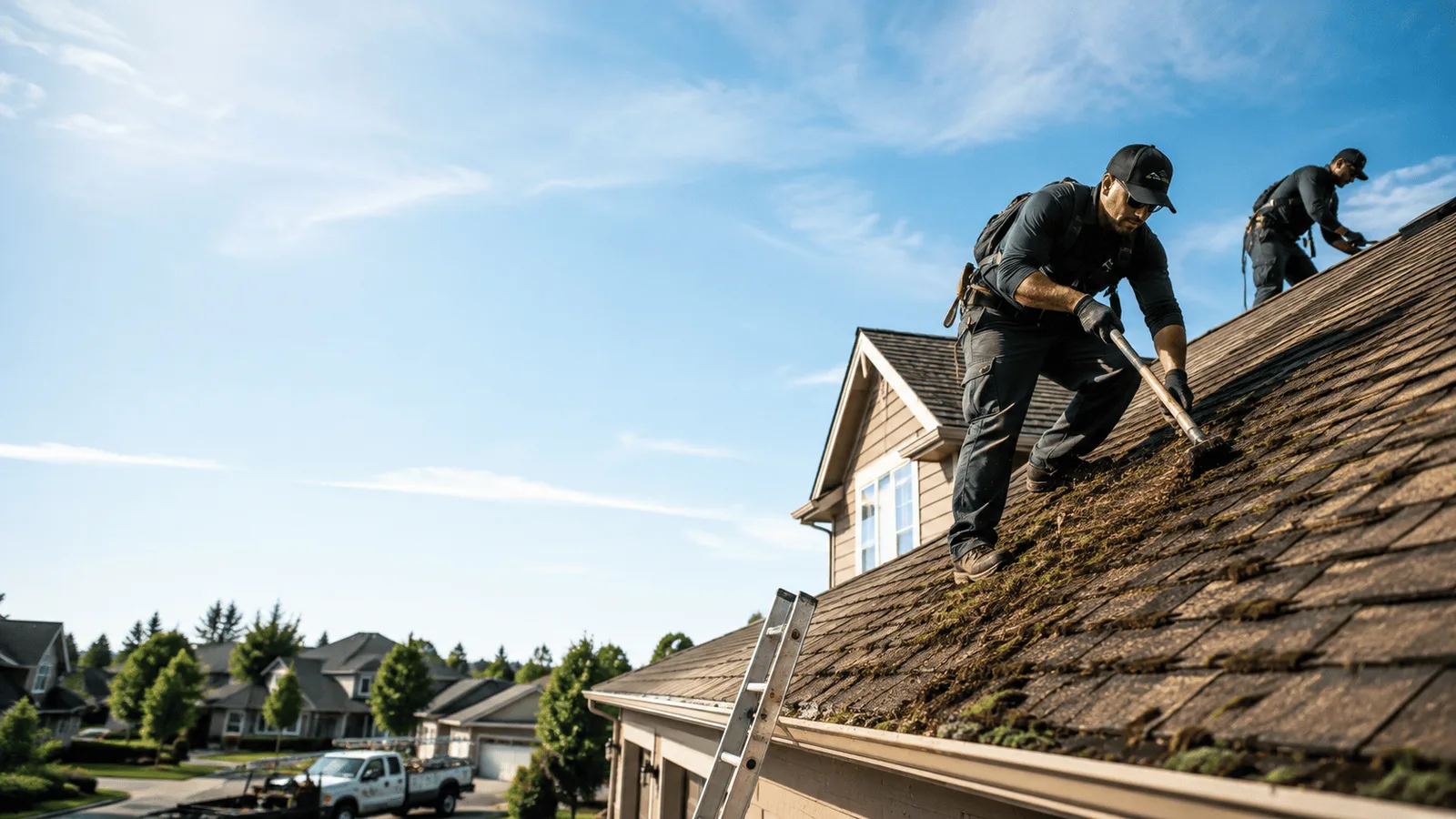 Roof Moss Removal in Tiverton, RI near me